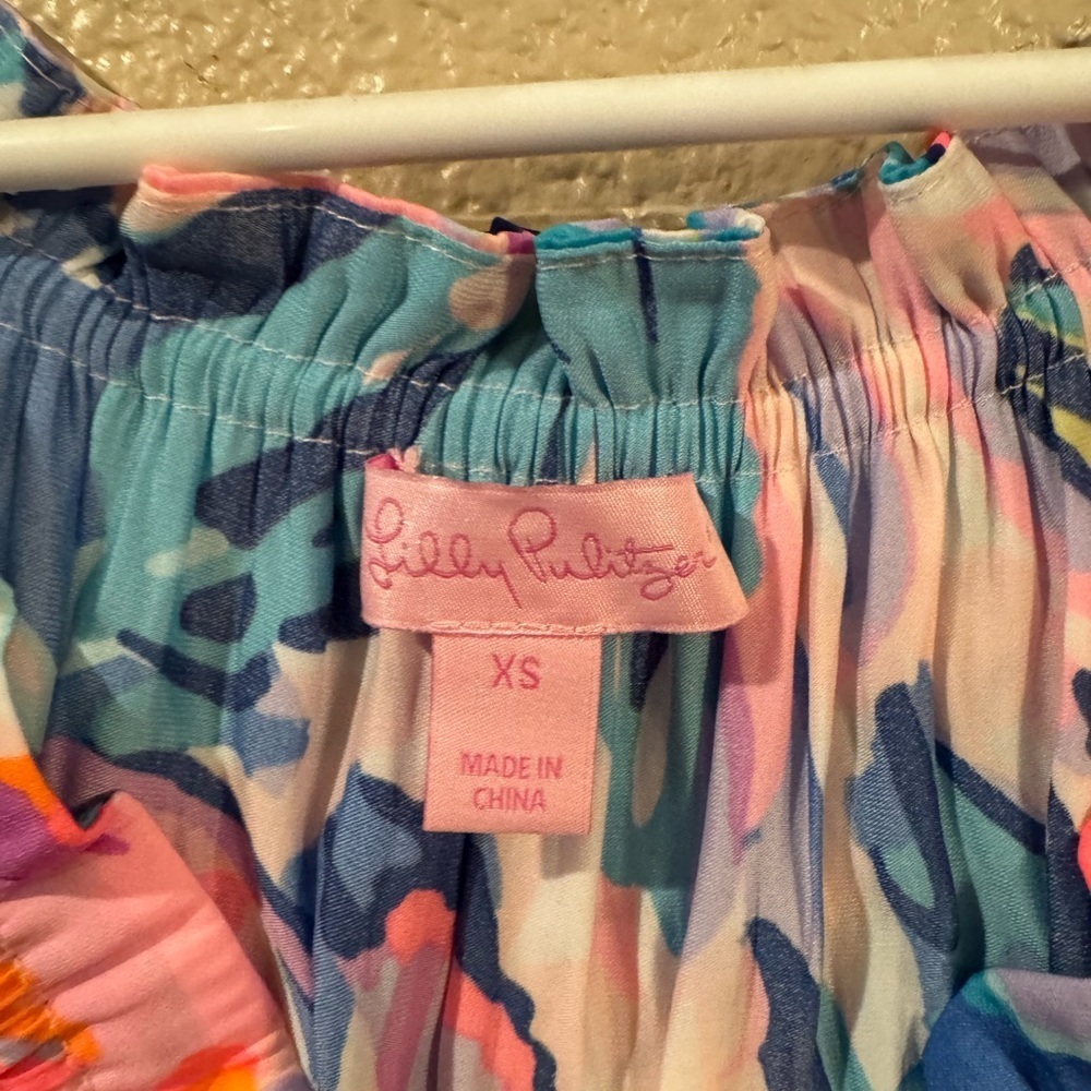 Lilly Pulitzer Off The Shoulder Dee Top Off Tropic - Picture 4 of 6